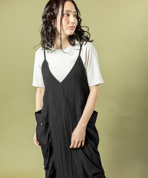 OSMOSIS（オズモーシス）の「2WAYギャザーワンピース（ワンピース・レディース・ベージュ/ブラック/カーキ・ONE SIZE）」の11枚目の写真