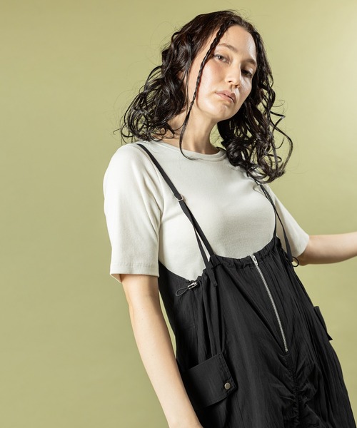 OSMOSIS（オズモーシス）の「2WAYギャザーワンピース（ワンピース・レディース・ベージュ/ブラック/カーキ・ONE SIZE）」の12枚目の写真