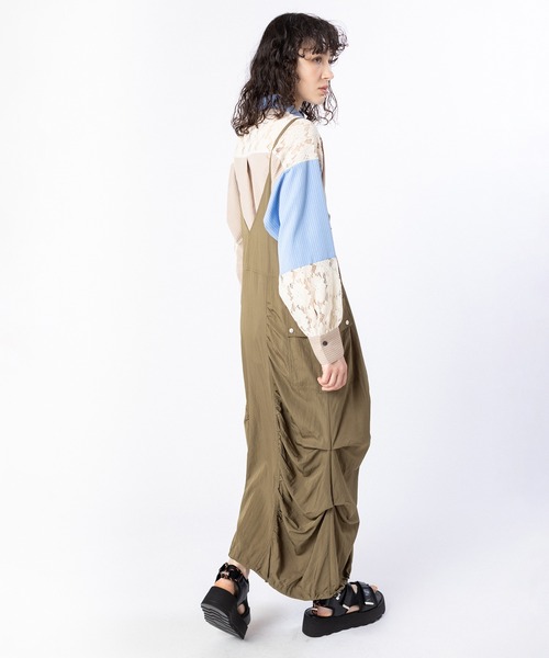 OSMOSIS（オズモーシス）の「2WAYギャザーワンピース（ワンピース・レディース・ベージュ/ブラック/カーキ・ONE SIZE）」の16枚目の写真