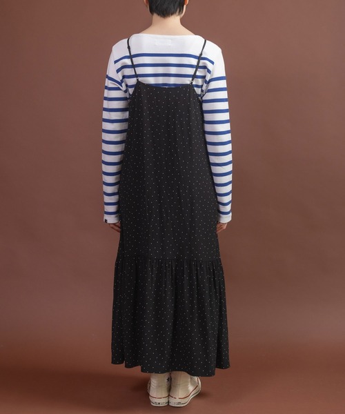 CHILD WOMAN(チャイルドウーマン)の「レーヨンちりめん抜染ドットプリントキャミワンピース(ワンピース・レディース・ブラック・FREE)」の21枚目の写真