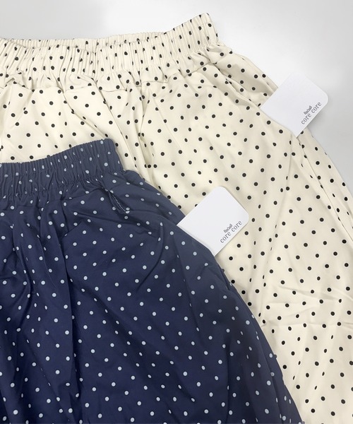 core core(コアコア)の「ドット柄スカート(スカート・レディース・ネイビー/オフホワイト・S/M/L)」の14枚目の写真