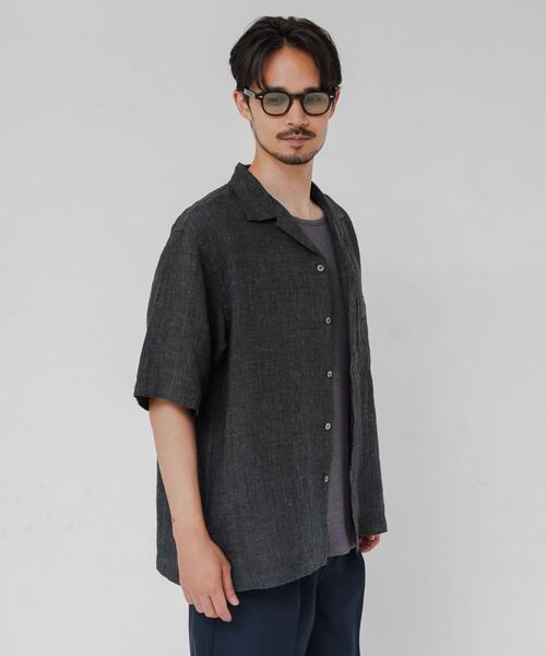 URBAN RESEARCH(アーバンリサーチ)の「LINEN CHAMBRAY O/C SHIRTS(シャツ/ブラウス・メンズ・ブラック/カーキ/ネイビー・MEDIUM/LARGE)」の6枚目の写真