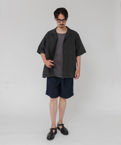 URBAN RESEARCH(アーバンリサーチ)の「LINEN CHAMBRAY O/C SHIRTS(シャツ/ブラウス・メンズ・ブラック/カーキ/ネイビー・MEDIUM/LARGE)」の7枚目の写真
