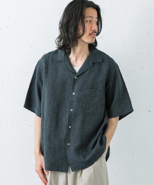URBAN RESEARCH(アーバンリサーチ)の「LINEN CHAMBRAY O/C SHIRTS(シャツ/ブラウス・メンズ・ブラック/カーキ/ネイビー・MEDIUM/LARGE)」の9枚目の写真