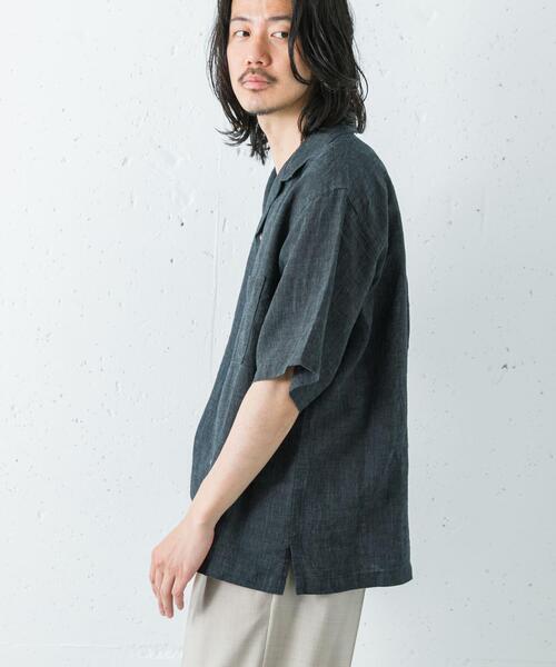 URBAN RESEARCH(アーバンリサーチ)の「LINEN CHAMBRAY O/C SHIRTS(シャツ/ブラウス・メンズ・ブラック/カーキ/ネイビー・MEDIUM/LARGE)」の10枚目の写真