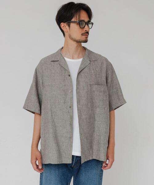 URBAN RESEARCH(アーバンリサーチ)の「LINEN CHAMBRAY O/C SHIRTS(シャツ/ブラウス・メンズ・ブラック/カーキ/ネイビー・MEDIUM/LARGE)」の15枚目の写真