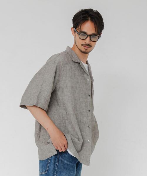 URBAN RESEARCH(アーバンリサーチ)の「LINEN CHAMBRAY O/C SHIRTS(シャツ/ブラウス・メンズ・ブラック/カーキ/ネイビー・MEDIUM/LARGE)」の16枚目の写真
