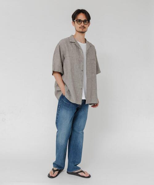 URBAN RESEARCH(アーバンリサーチ)の「LINEN CHAMBRAY O/C SHIRTS(シャツ/ブラウス・メンズ・ブラック/カーキ/ネイビー・MEDIUM/LARGE)」の17枚目の写真