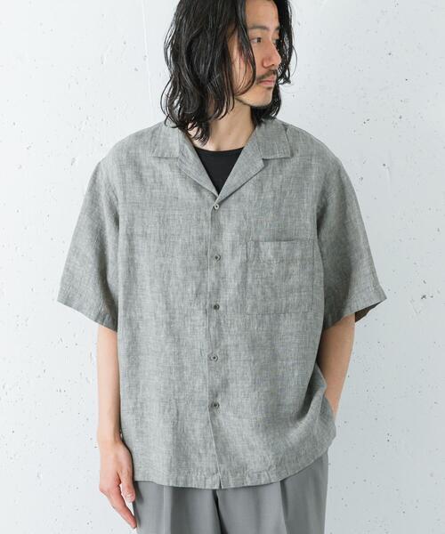 URBAN RESEARCH(アーバンリサーチ)の「LINEN CHAMBRAY O/C SHIRTS(シャツ/ブラウス・メンズ・ブラック/カーキ/ネイビー・MEDIUM/LARGE)」の19枚目の写真