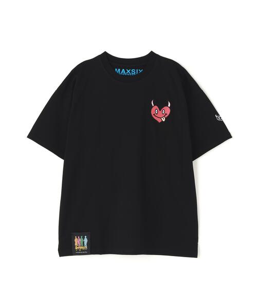 maxsix（マックスシックス）の「maxsix (マックスシックス) SINGLE HEART S/S TEE（Tシャツ/カットソー・メンズ・ブラック/ホワイト・M/S/L）」の7枚目の写真