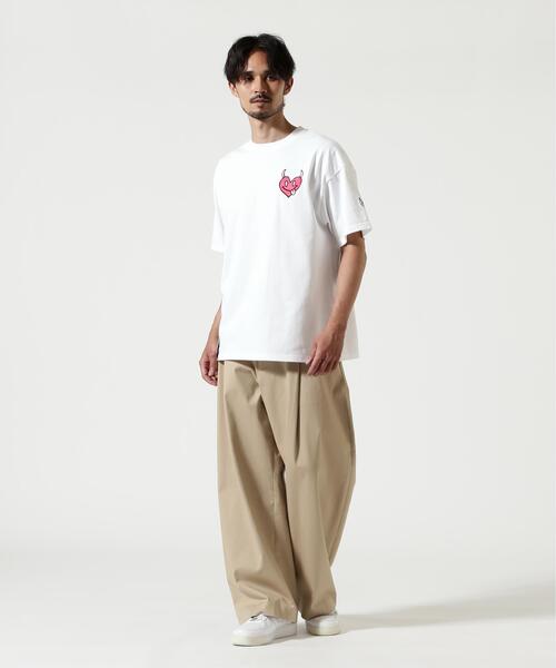 maxsix（マックスシックス）の「maxsix (マックスシックス) SINGLE HEART S/S TEE（Tシャツ/カットソー・メンズ・ブラック/ホワイト・M/S/L）」の3枚目の写真
