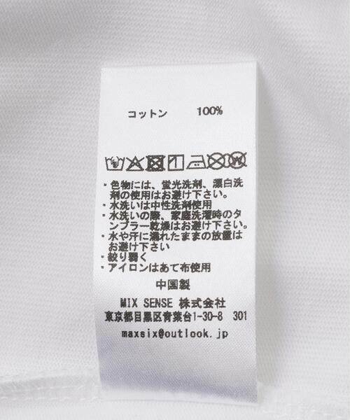 maxsix（マックスシックス）の「maxsix (マックスシックス) SINGLE HEART S/S TEE（Tシャツ/カットソー・メンズ・ブラック/ホワイト・M/S/L）」の14枚目の写真