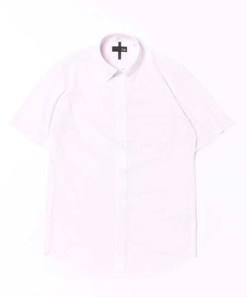 TAKA-Q(タカキュー)の「ワイシャツ メンズ ストレッチ 吸水速乾 ノンアイロン ショート ボタンダウン 半袖 ビジネス ドレス NEWスタンダードフィット(ビジネスシャツ・メンズ・ピンク・3L/S/MEDIUM/LARGE/X-LARGE)」の2枚目の写真