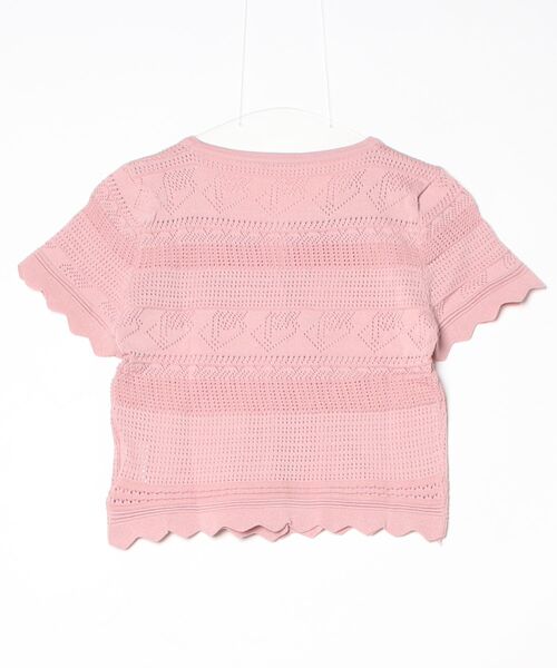 gossip!ロサンゼルス(ゴシップロサンゼルス)の「YUGA 透かし編み(ポインテールニット)カーディガン トップス(Tシャツ/カットソー・レディース・ブルー/ピンク/イエロー/オフホワイト/ホワイト/ブラック・FREE)」の19枚目の写真
