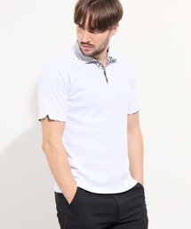 HIDEAWAYS NICOLE | 【WEB限定】ランダムテレコ ショートレギュラーカラーポロシャツ(ポロシャツ)