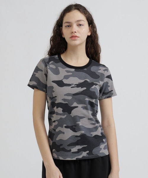 AVIREX(アヴィレックス)の「《WEB&DEPOT限定》CAMOUFLAGE S/S T-SHIRT(Tシャツ/カットソー・レディース・グリーン系その他/ホワイト系その他/ブラック系その他・M/L/S)」の3枚目の写真