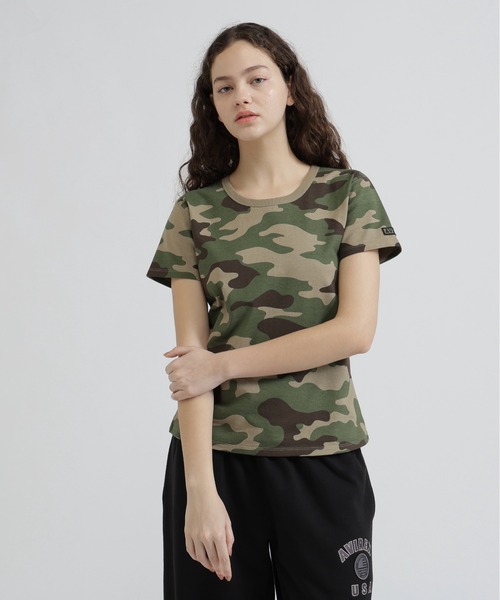AVIREX(アヴィレックス)の「《WEB&DEPOT限定》CAMOUFLAGE S/S T-SHIRT(Tシャツ/カットソー・レディース・グリーン系その他/ホワイト系その他/ブラック系その他・M/L/S)」の5枚目の写真