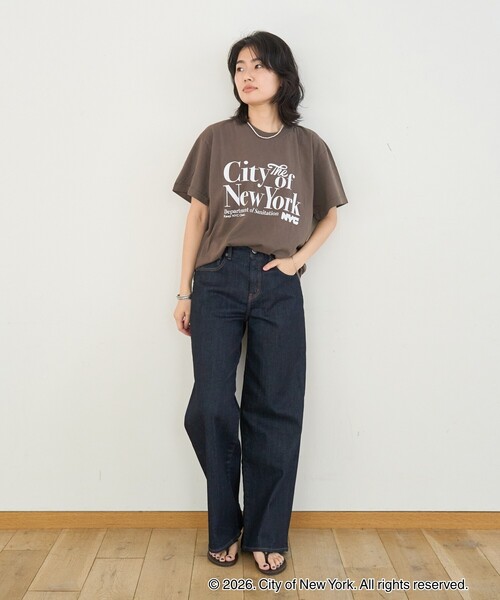 Rouge vif（ルージュヴィフ）の「【GOOD ROCK SPEED/グッドロックスピード】NYC TEE　New York City Tシャツ（Tシャツ/カットソー・レディース・ブラウン・フリー）」の20枚目の写真