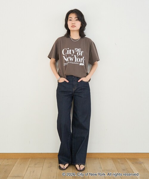 Rouge vif（ルージュヴィフ）の「【GOOD ROCK SPEED/グッドロックスピード】NYC TEE　New York City Tシャツ（Tシャツ/カットソー・レディース・ブラウン・フリー）」の19枚目の写真