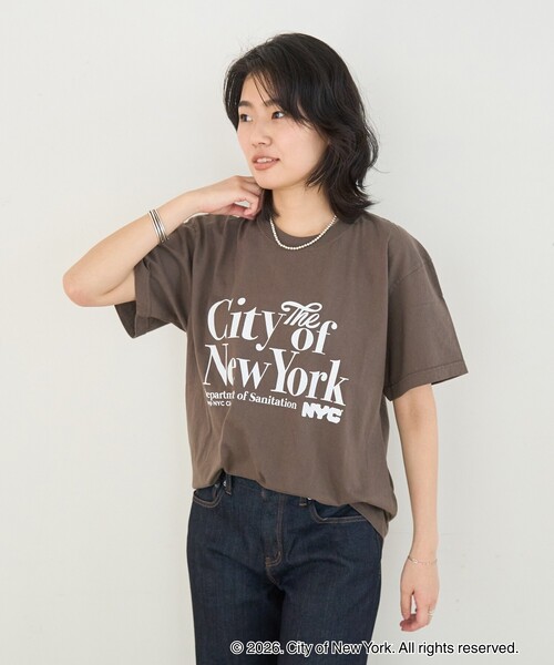 Rouge vif（ルージュヴィフ）の「【GOOD ROCK SPEED/グッドロックスピード】NYC TEE　New York City Tシャツ（Tシャツ/カットソー・レディース・ブラウン・フリー）」の14枚目の写真