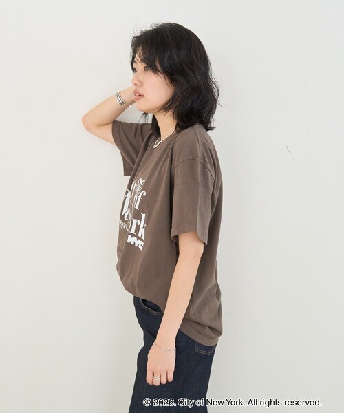 Rouge vif（ルージュヴィフ）の「【GOOD ROCK SPEED/グッドロックスピード】NYC TEE　New York City Tシャツ（Tシャツ/カットソー・レディース・ブラウン・フリー）」の12枚目の写真