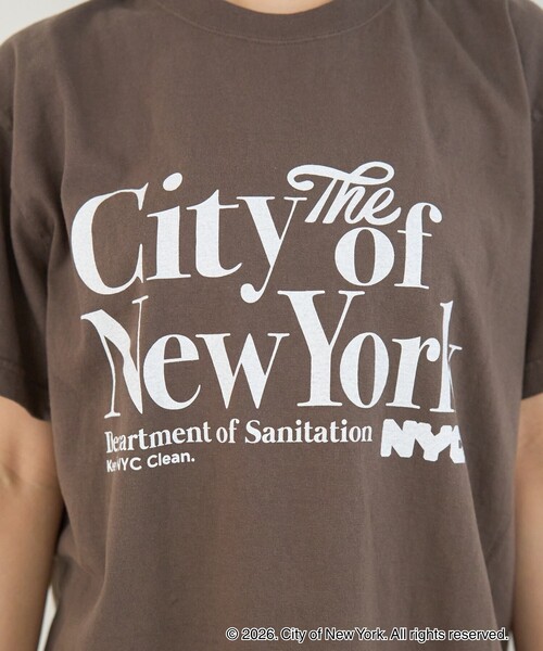 Rouge vif（ルージュヴィフ）の「【GOOD ROCK SPEED/グッドロックスピード】NYC TEE　New York City Tシャツ（Tシャツ/カットソー・レディース・ブラウン・フリー）」の8枚目の写真