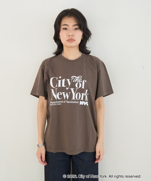 Rouge vif（ルージュヴィフ）の「【GOOD ROCK SPEED/グッドロックスピード】NYC TEE　New York City Tシャツ（Tシャツ/カットソー・レディース・ブラウン・フリー）」の7枚目の写真