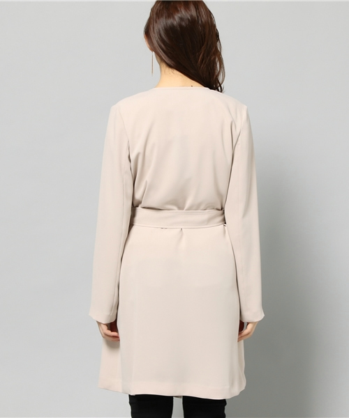22 OCTOBRE（ヴァンドゥ－オクトーブル）の「ノーカラートレンチコート（ノーカラージャケット・レディース・アイボリー/ベージュ・40/38）」の10枚目の写真