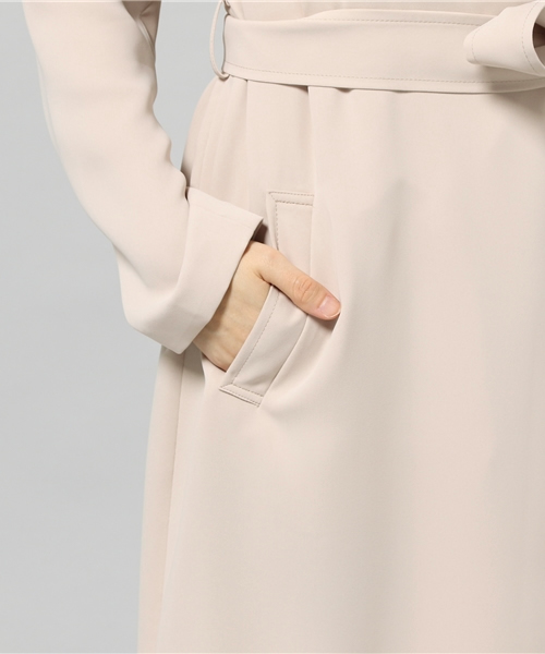 22 OCTOBRE（ヴァンドゥ－オクトーブル）の「ノーカラートレンチコート（ノーカラージャケット・レディース・アイボリー/ベージュ・40/38）」の13枚目の写真