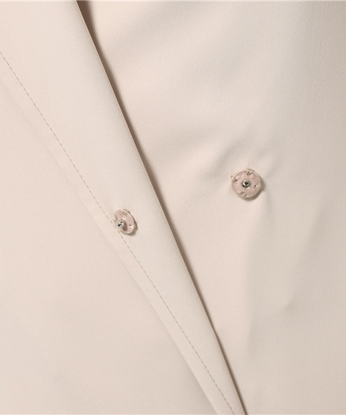 22 OCTOBRE（ヴァンドゥ－オクトーブル）の「ノーカラートレンチコート（ノーカラージャケット・レディース・アイボリー/ベージュ・40/38）」の15枚目の写真