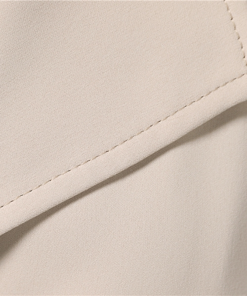 22 OCTOBRE（ヴァンドゥ－オクトーブル）の「ノーカラートレンチコート（ノーカラージャケット・レディース・アイボリー/ベージュ・40/38）」の9枚目の写真