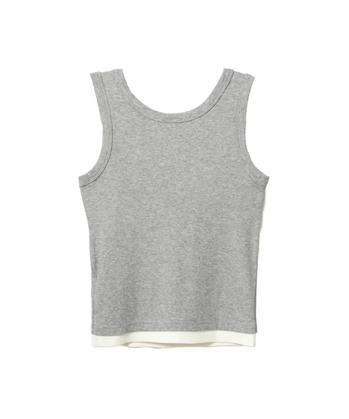 A BATHING APE（アベイシングエイプ）の「HEART BADGE TANK TOP（タンクトップ・レディース・ネイビー/グレー・MEDIUM/X-SMALL/SMALL）」の3枚目の写真