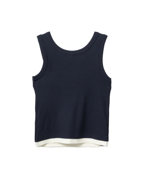 A BATHING APE（アベイシングエイプ）の「HEART BADGE TANK TOP（タンクトップ・レディース・ネイビー/グレー・MEDIUM/X-SMALL/SMALL）」の4枚目の写真