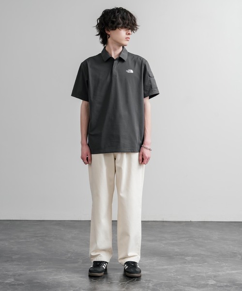 THE NORTH FACE(ザノースフェイス)の「THE NORTH FACE ALL DAY S/S POLO 半袖ポロシャツ(ポロシャツ・メンズ・ダークベージュ/チャコールグレー/ライトブルー・XXL/XL/L/M)」の4枚目の写真