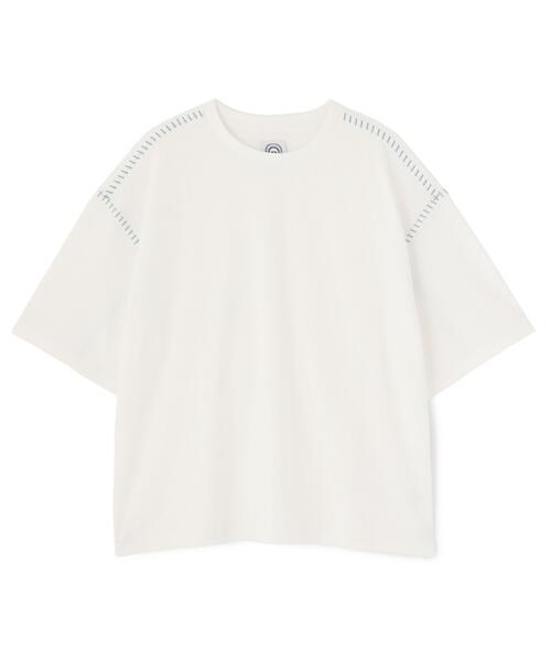 BEAVER（ビーバー）の「B omnivore/ビーオムニボー　STITCH TEE ステッチTシャツ（Tシャツ/カットソー・メンズ・ホワイト/ブラック/ネイビー・XL/L/M）」の10枚目の写真