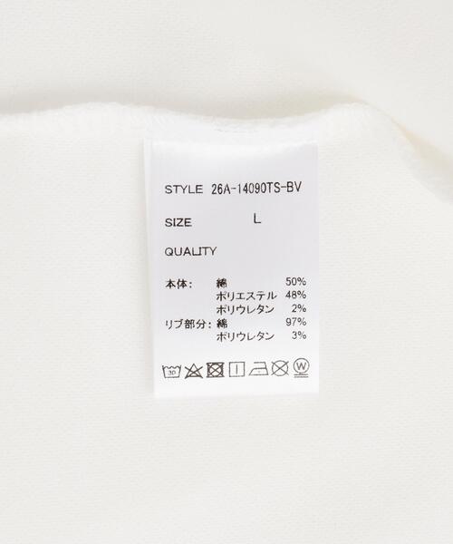 BEAVER（ビーバー）の「B omnivore/ビーオムニボー　STITCH TEE ステッチTシャツ（Tシャツ/カットソー・メンズ・ホワイト/ブラック/ネイビー・XL/L/M）」の13枚目の写真