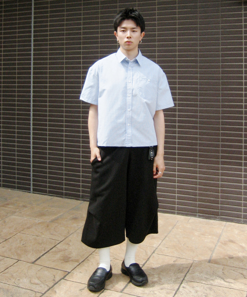 XERO（ゼロ）の「ワンサイドプリーツオーバースウェットショーツ[ブラック]（その他パンツ・レディース・その他・MEDIUM/LARGE）」の2枚目の写真