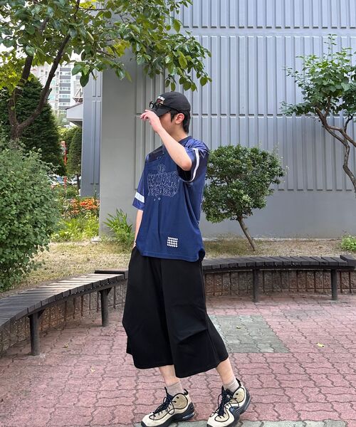 XERO（ゼロ）の「ワンサイドプリーツオーバースウェットショーツ[ブラック]（その他パンツ・レディース・その他・MEDIUM/LARGE）」の5枚目の写真