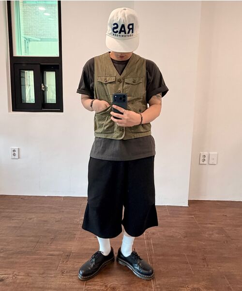 XERO（ゼロ）の「ワンサイドプリーツオーバースウェットショーツ[ブラック]（その他パンツ・レディース・その他・MEDIUM/LARGE）」の8枚目の写真