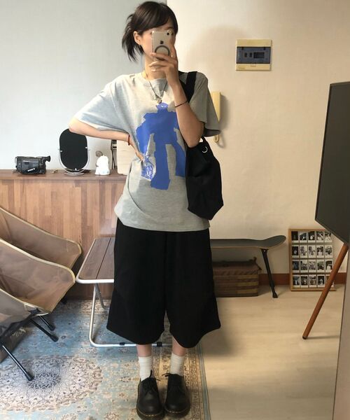 XERO（ゼロ）の「ワンサイドプリーツオーバースウェットショーツ[ブラック]（その他パンツ・レディース・その他・MEDIUM/LARGE）」の12枚目の写真