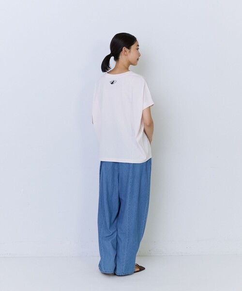 ADIEU TRISTESSE(アデュートリステス)の「杉本さなえさん コラボフレンチスリーブTシャツ(Tシャツ/カットソー・レディース・ピンク/グレー/アイボリー・FREE)」の22枚目の写真