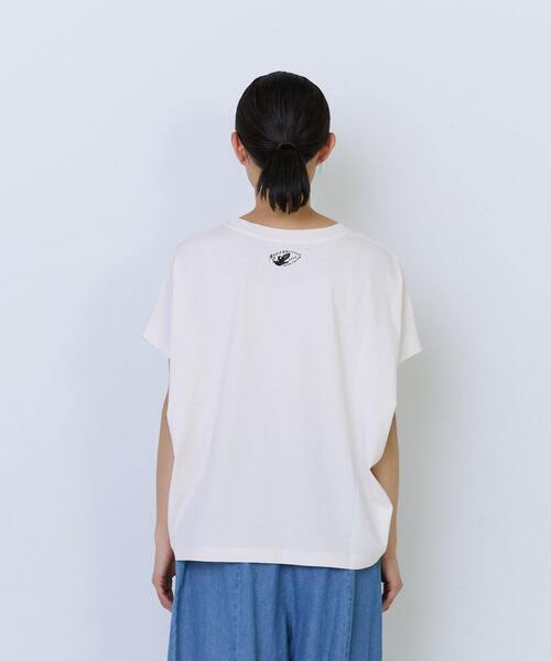 ADIEU TRISTESSE（アデュートリステス）の「【6月お気に入り登録ブランド内2位】杉本さなえさん コラボフレンチスリーブTシャツ（Tシャツ/カットソー・レディース・ピンク/グレー/アイボリー・FREE）」の6枚目の写真