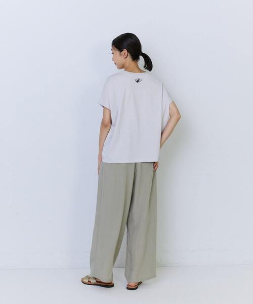 ADIEU TRISTESSE（アデュートリステス）の「【6月お気に入り登録ブランド内2位】杉本さなえさん コラボフレンチスリーブTシャツ（Tシャツ/カットソー・レディース・ピンク/グレー/アイボリー・FREE）」の9枚目の写真