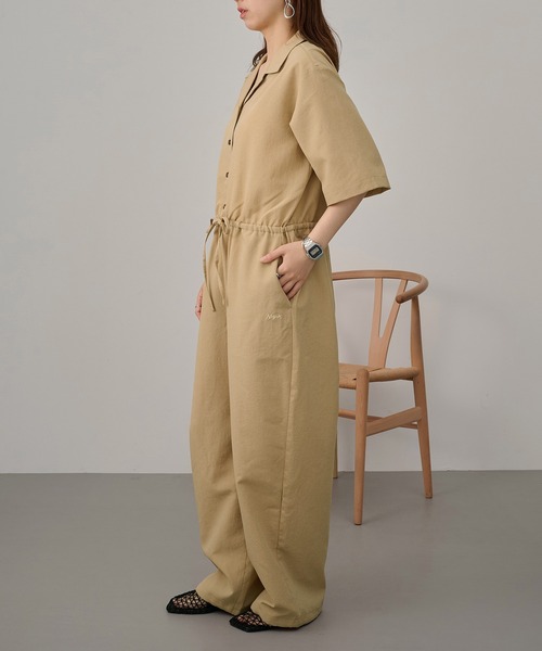 NANGA（ナンガ）の「【NANGA】DotAirR OPEN COLLAR ALL IN ONE NA26S1N047（つなぎ/オールインワン・レディース・ベージュ/ネイビー・S/M/L）」の14枚目の写真