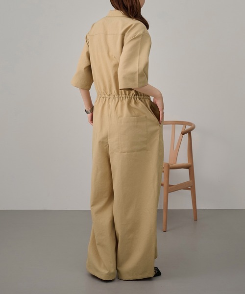 NANGA（ナンガ）の「【NANGA】DotAirR OPEN COLLAR ALL IN ONE NA26S1N047（つなぎ/オールインワン・レディース・ベージュ/ネイビー・S/M/L）」の15枚目の写真
