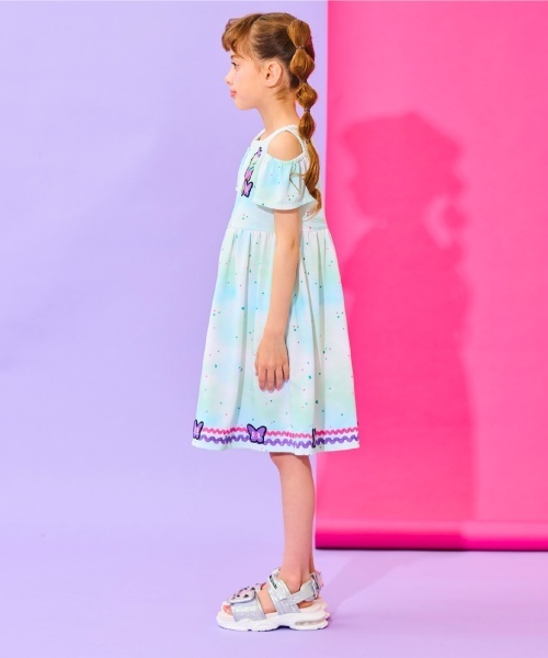 ANNA SUI mini(アナスイ・ミニ)の「【サーティワン アイスクリーム】総柄カットワンピース【接触冷感・吸水速乾・UVカット】(ワンピース・キッズ・ブラック/エメラルド・140cm/130cm/120cm/150cm)」の6枚目の写真