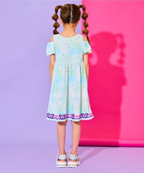 ANNA SUI mini(アナスイ・ミニ)の「【サーティワン アイスクリーム】総柄カットワンピース【接触冷感・吸水速乾・UVカット】(ワンピース・キッズ・ブラック/エメラルド・140cm/130cm/120cm/150cm)」の7枚目の写真