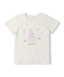 Will Mery（ウイルメリィ）の「【WEB限定】チュール付き半袖Tシャツ（Tシャツ/カットソー）」