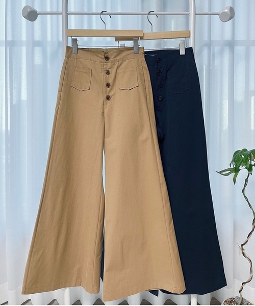 LAFFMO(ラフモ)の「ハイウエストバギーパンツ(その他パンツ・レディース・モカ/ブラック・S/M)」の11枚目の写真