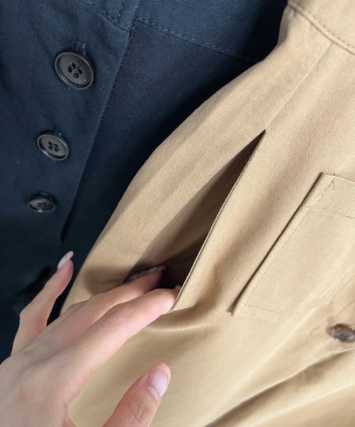 LAFFMO(ラフモ)の「ハイウエストバギーパンツ(その他パンツ・レディース・モカ/ブラック・S/M)」の14枚目の写真